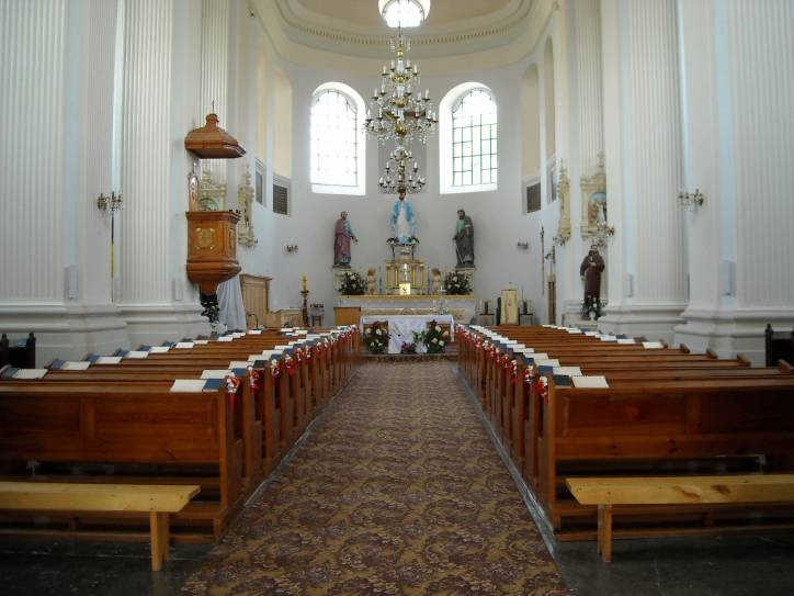 Udzieła. Catholic church of the Immaculate Conception of Blessed Virgin Mary and the monastery of
