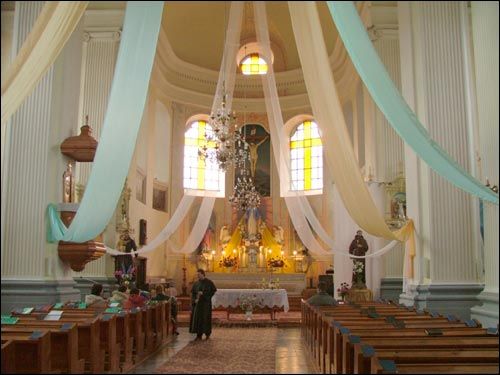 Udzieła. Catholic church of the Immaculate Conception of Blessed Virgin Mary and the monastery of
