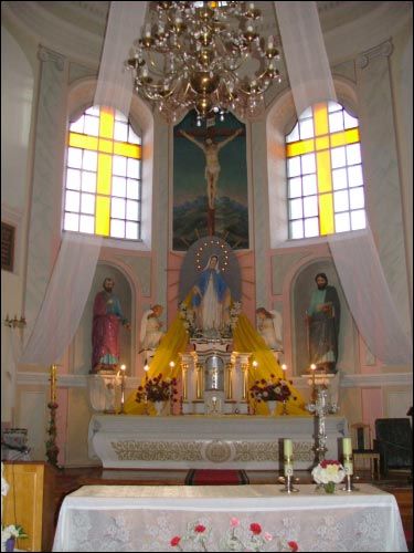 Udzieła. Catholic church of the Immaculate Conception of Blessed Virgin Mary and the monastery of