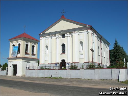 Udzieła. Catholic church of the Immaculate Conception of Blessed Virgin Mary and the monastery of