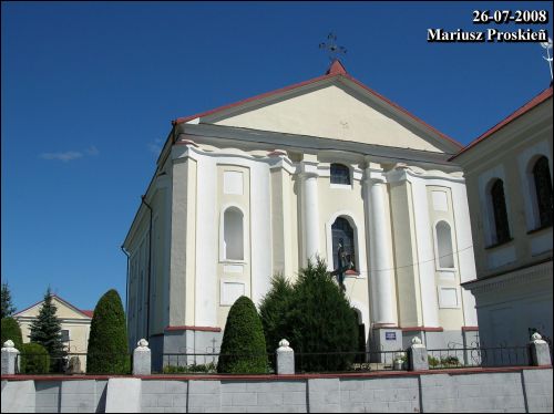 Udzieła. Catholic church of the Immaculate Conception of Blessed Virgin Mary and the monastery of