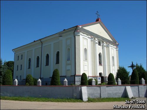 Udzieła. Catholic church of the Immaculate Conception of Blessed Virgin Mary and the monastery of