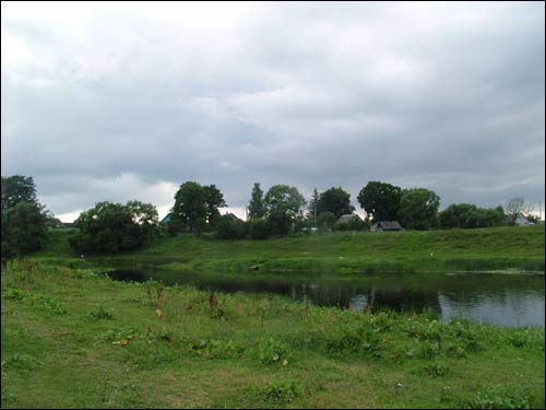 Dzisna river Dzisna. Landscapes