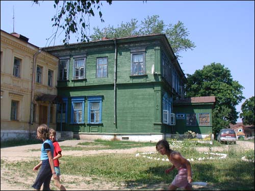 Сядзібны дом, фрагмент Быкаўшчына. Сядзібна-паркавы ансамбль Козелаў-Паклеўскіх