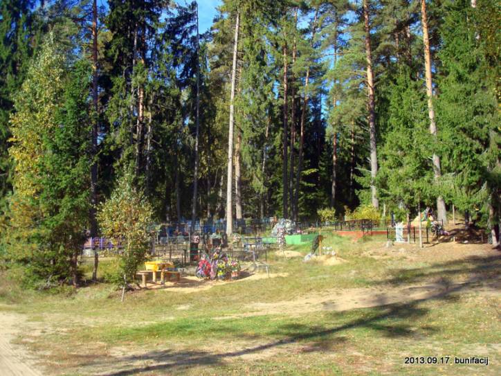  - Пейзажи . Кладбище в Захарничах,на котором похоронены Хруцкие