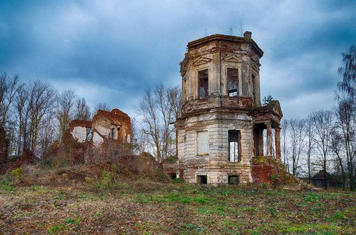 Płamia (Bielica Stara). Zespół dworsko-parkowy Świackich