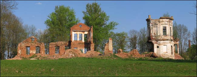 Płamia (Bielica Stara). Zespół dworsko-parkowy Świackich