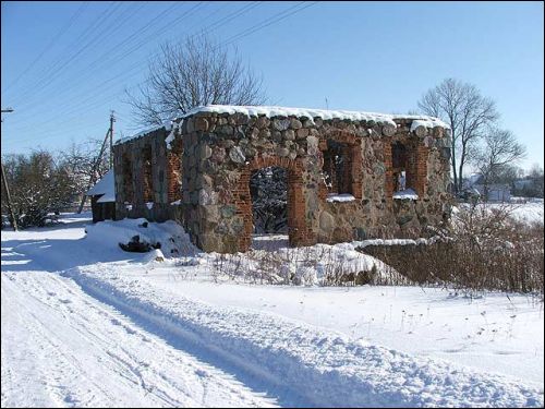 Агульны выгляд Лужкі. Сінагога