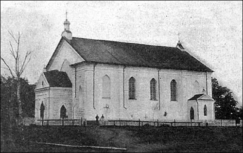  - Catholic church of St. Anthony of Padua. Church at the photo from early XX century