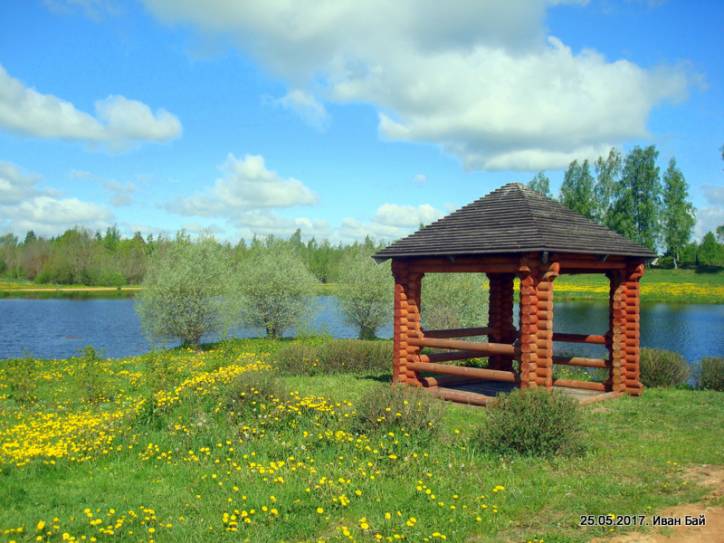 Росица |  Пейзажи . Беседка на прудах