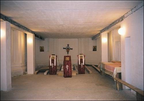 Фрагмент інтэр\'еру. Першы паверх Сар'я. Царква Успення Прасвятой Багародзіцы