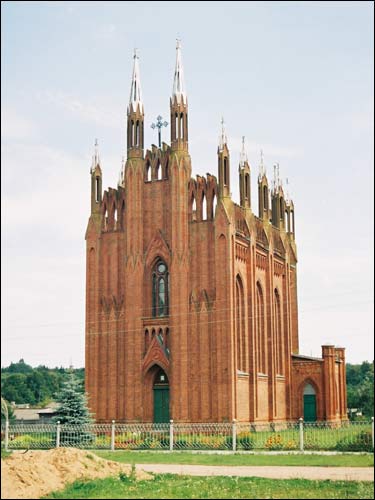 Агульны выгляд Сар'я. Царква Успення Прасвятой Багародзіцы