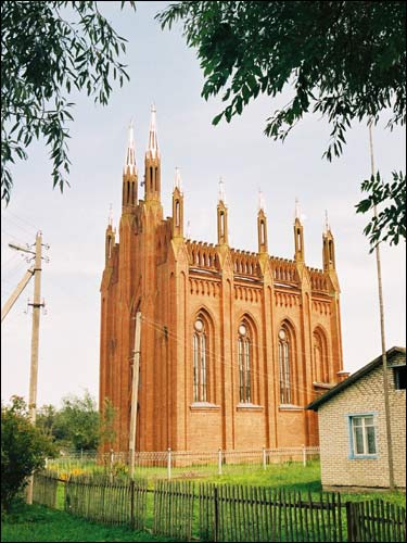 Агульны выгляд Сар'я. Царква Успення Прасвятой Багародзіцы