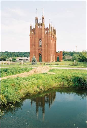 Агульны выгляд Сар'я. Царква Успення Прасвятой Багародзіцы