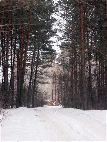 Від з дарогі Марачоўшчына (Косава). Палац Пуслоўскіх