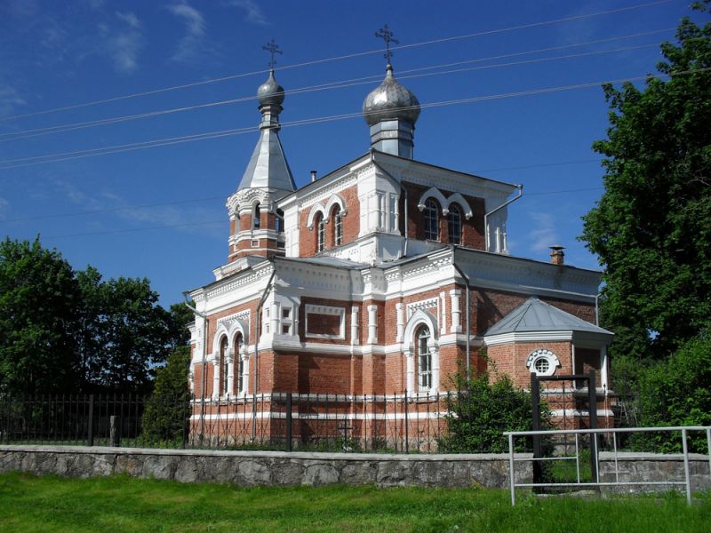 Łužasna. Orthodox church of the Exaltation of the Holy Cross