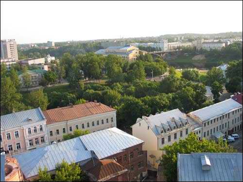 Віцебск. Від з ратушнай вежы Віцебск. Краявіды