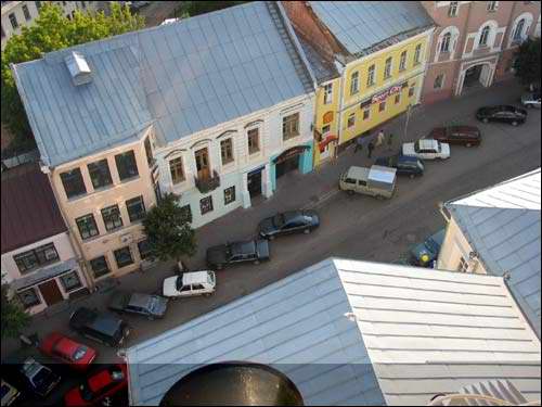 Вуліца ля ратушы Віцебск. Краявіды