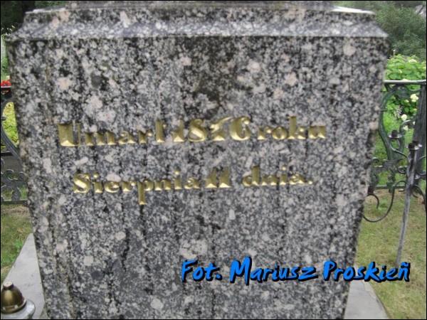  -  Grób Jana Czeczota. 