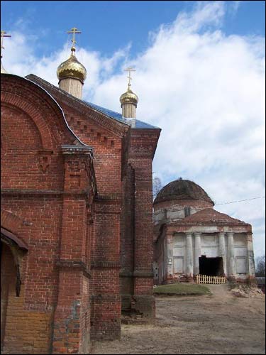 - Манастыр Покрыва Прасвятой Багародзіцы. Погляд на Мікалаеўскую царкву і Пакроўскі сабор