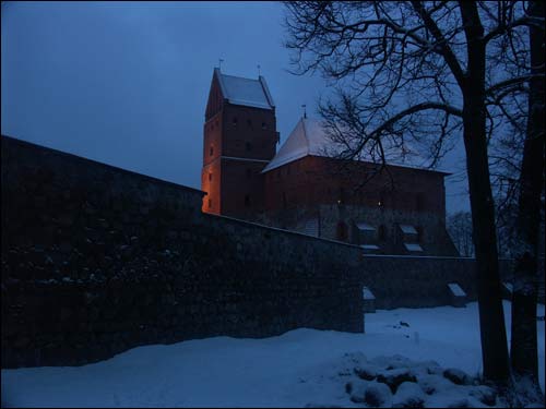  -  Новый замок. Княжеский дворец и фрагмент замковых стен