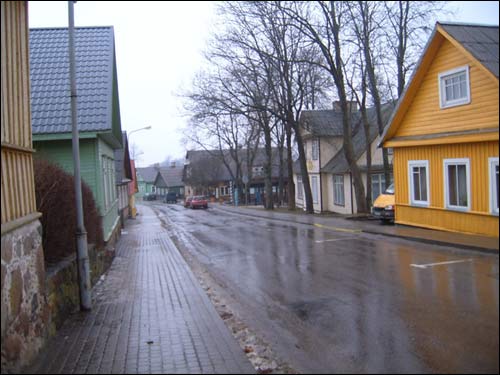 Trakai. Town streets 