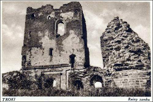 Trakai. Old photos of the township