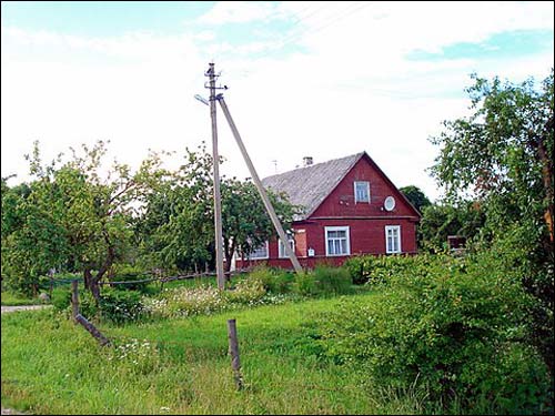 Вясковая забудова Корве (Карвы). Краявіды