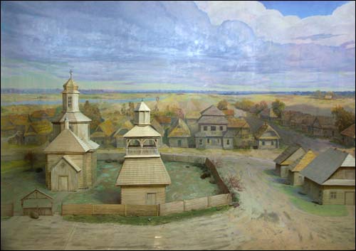  -  Museum. Market square in Motal in the beginning of XIX century