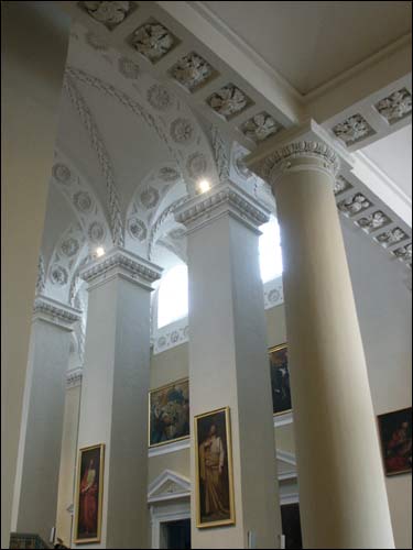 Interior. Fragment Vilnius. Catholic church Cathedral