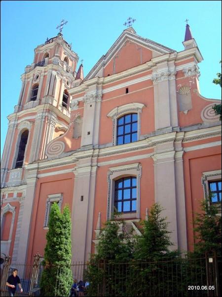 Vilnius. Catholic church of All Saints and monastery of Carmelites