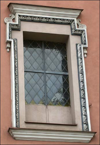  - Catholic church of All Saints and monastery of Carmelites. Main facade. Fragment