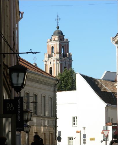Vilnius. Catholic church of All Saints and monastery of Carmelites