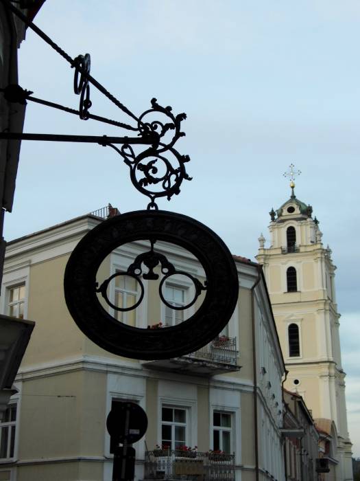 Vilnius. Catholic church of St. John the Baptist and St. Jonh the Apostle and Evangelist