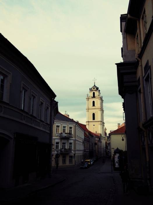 Vilnius. Catholic church of St. John the Baptist and St. Jonh the Apostle and Evangelist