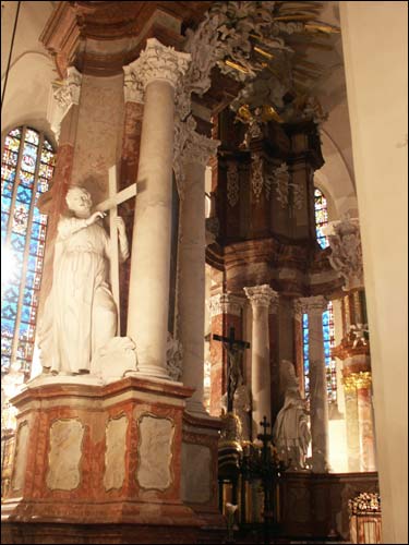 Interior. Fragment Vilnius. Catholic church of St. John the Baptist and St. Jonh the Apostle and Evangelist