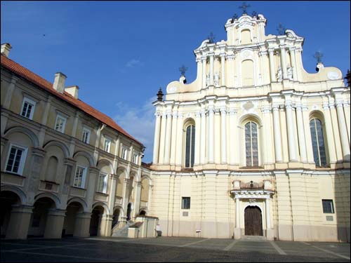 Vilnius. Catholic church of St. John the Baptist and St. Jonh the Apostle and Evangelist
