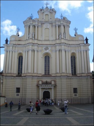 Vilnius. Catholic church of St. John the Baptist and St. Jonh the Apostle and Evangelist