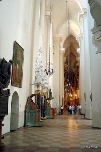 Vilnius. Catholic church of St. John the Baptist and St. Jonh the Apostle and Evangelist