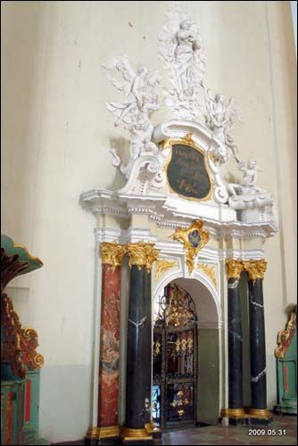 Vilnius. Catholic church of St. John the Baptist and St. Jonh the Apostle and Evangelist