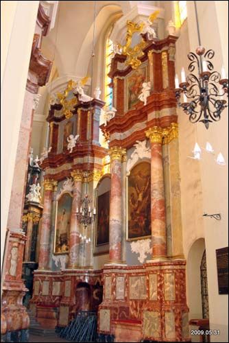 Vilnius. Catholic church of St. John the Baptist and St. Jonh the Apostle and Evangelist