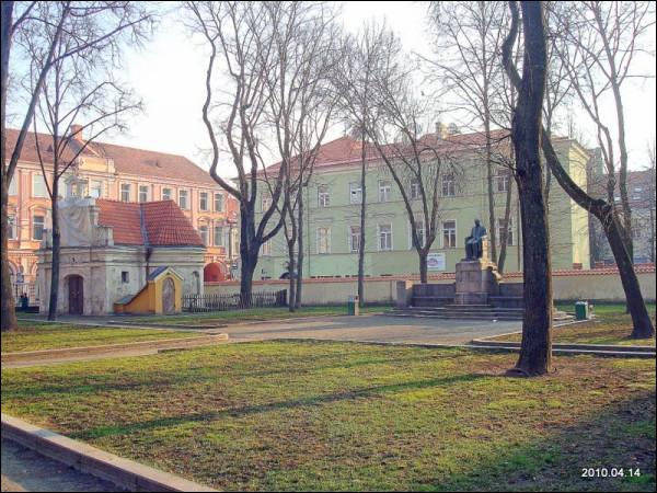 Vilnius. Catholic church of the Assumption of the Blessed Virgin Mary and the Monastery of Franciscan
