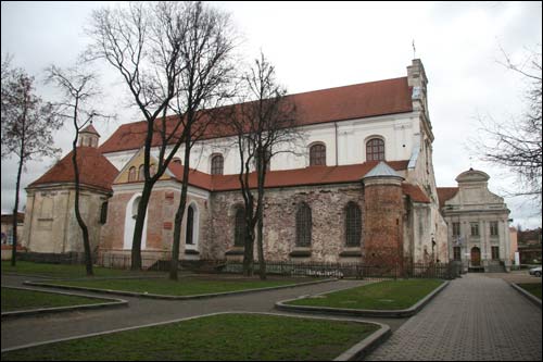 Vilnius. Catholic church of the Assumption of the Blessed Virgin Mary and the Monastery of Franciscan
