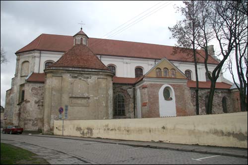 Vilnius. Catholic church of the Assumption of the Blessed Virgin Mary and the Monastery of Franciscan