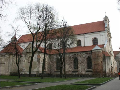 Vilnius. Catholic church of the Assumption of the Blessed Virgin Mary and the Monastery of Franciscan
