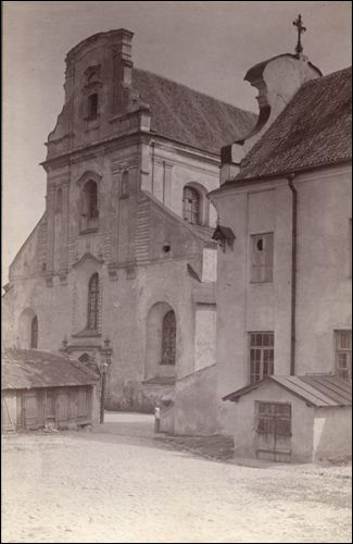 Vilnius. Catholic church of the Assumption of the Blessed Virgin Mary and the Monastery of Franciscan