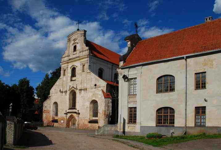 Vilnius. Catholic church of the Assumption of the Blessed Virgin Mary and the Monastery of Franciscan