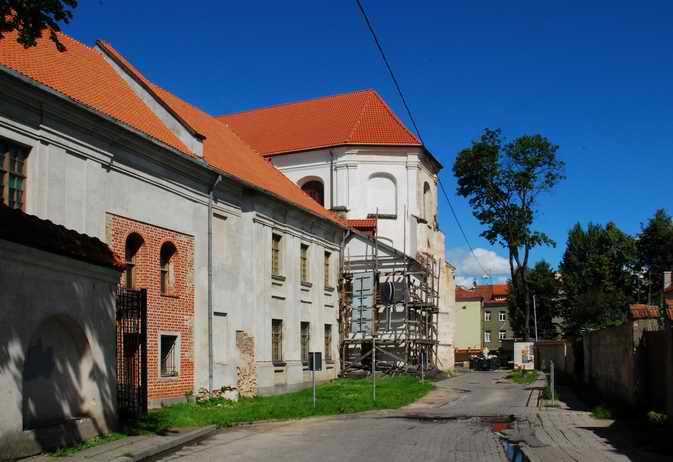 Vilnius. Catholic church of the Assumption of the Blessed Virgin Mary and the Monastery of Franciscan