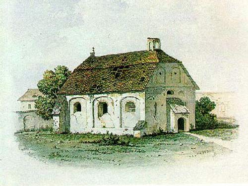 Piatnicka cerkiew w Wilnie w 1807 r. Rys. I. Trutniewa Wilno. Cerkiew Św. Paraskiewy (Piatnicka)