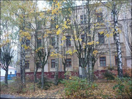 Fasada wschodnia, fragment Wilno. Pałac Sapiehów